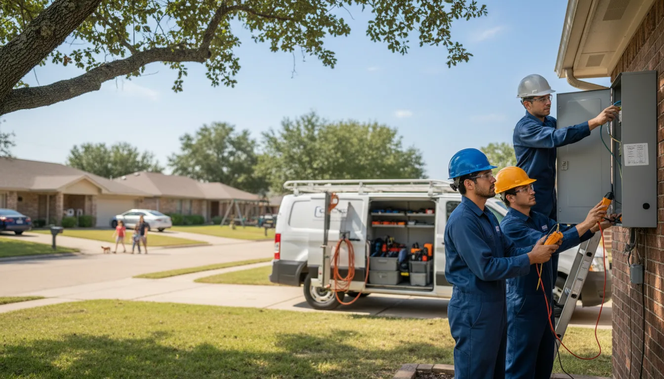 Certified electrician providing emergency electrical services in Simpson, KS